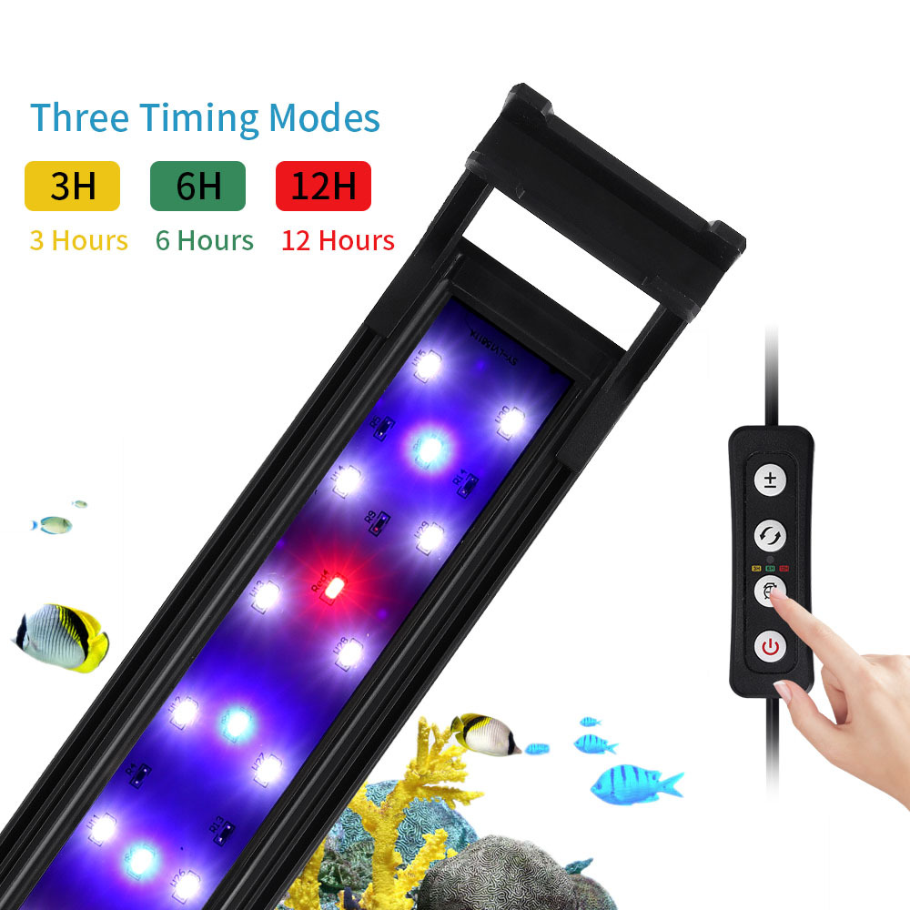 Aquarium Plant Grow Light - Brillo ajustable de la luz del
