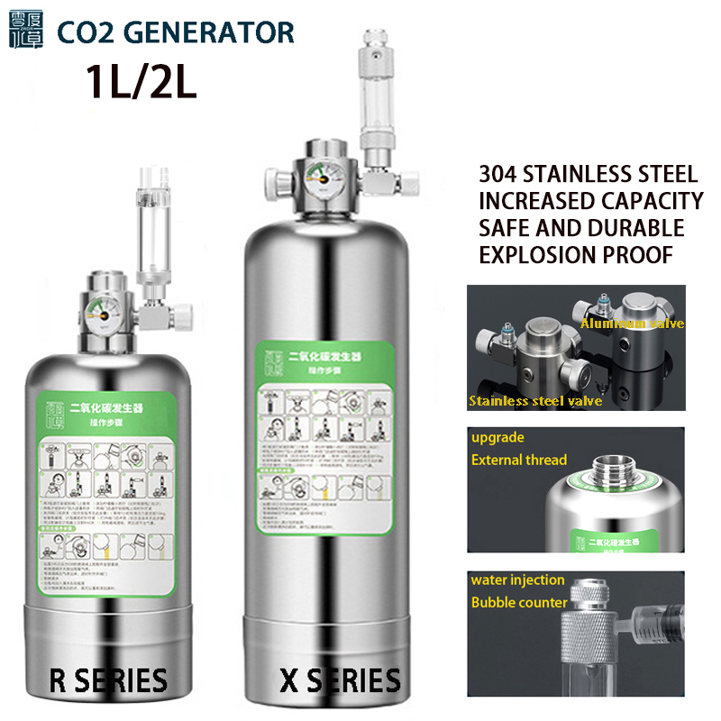Planted Aquarium Tank Kit - ZRDR-Kit de sistema generador de CO2
