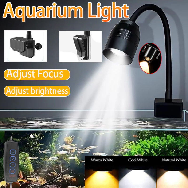 Aquarium Plant Iron - Luz USB para acuario, iluminación para
