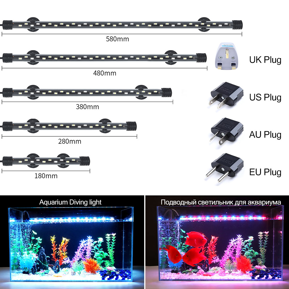 Aquarium Plant Iron - Luz LED para acuario de 90-260V,