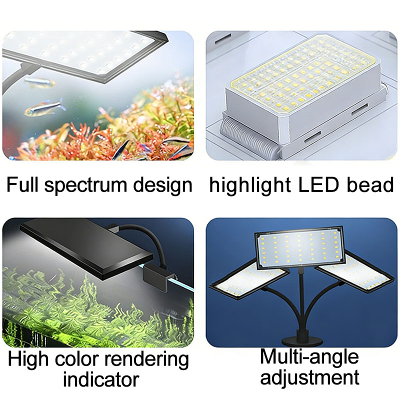 Lámpara LED de espectro comple - Aquarium Plant Iron reseña y precio