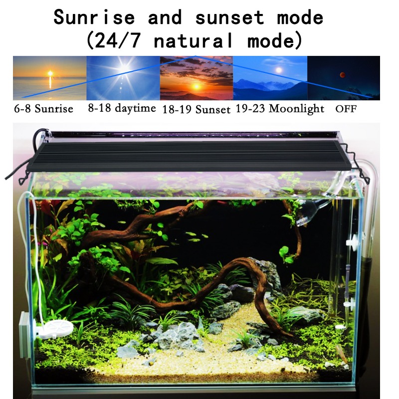 Lámpara LED para Acuario de Es - Aquarium Plant Grow Light reseña y precio