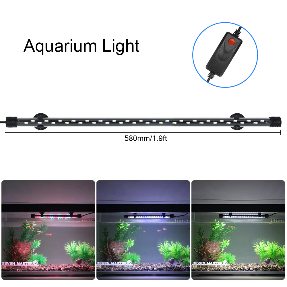 Luz LED para acuario de 58CM,  - Aquarium Planted Tank Light reseña y precio