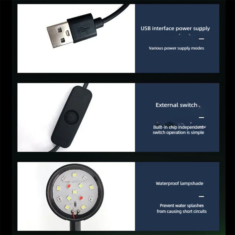 Lámpara LED USB con Clip para  - Aquarium Plant Iron reseña y precio