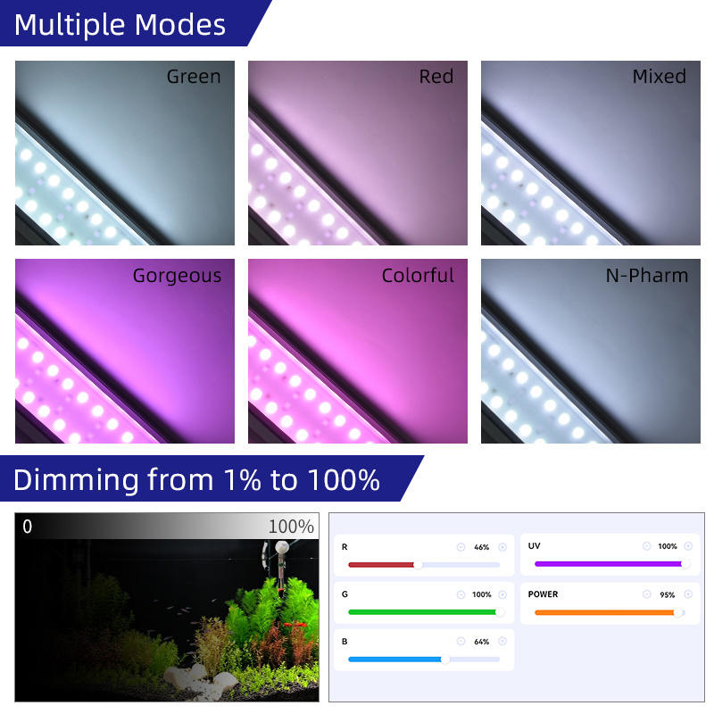 Lámpara LED Inteligente para P - Aquarium Plant Grow Light reseña y precio