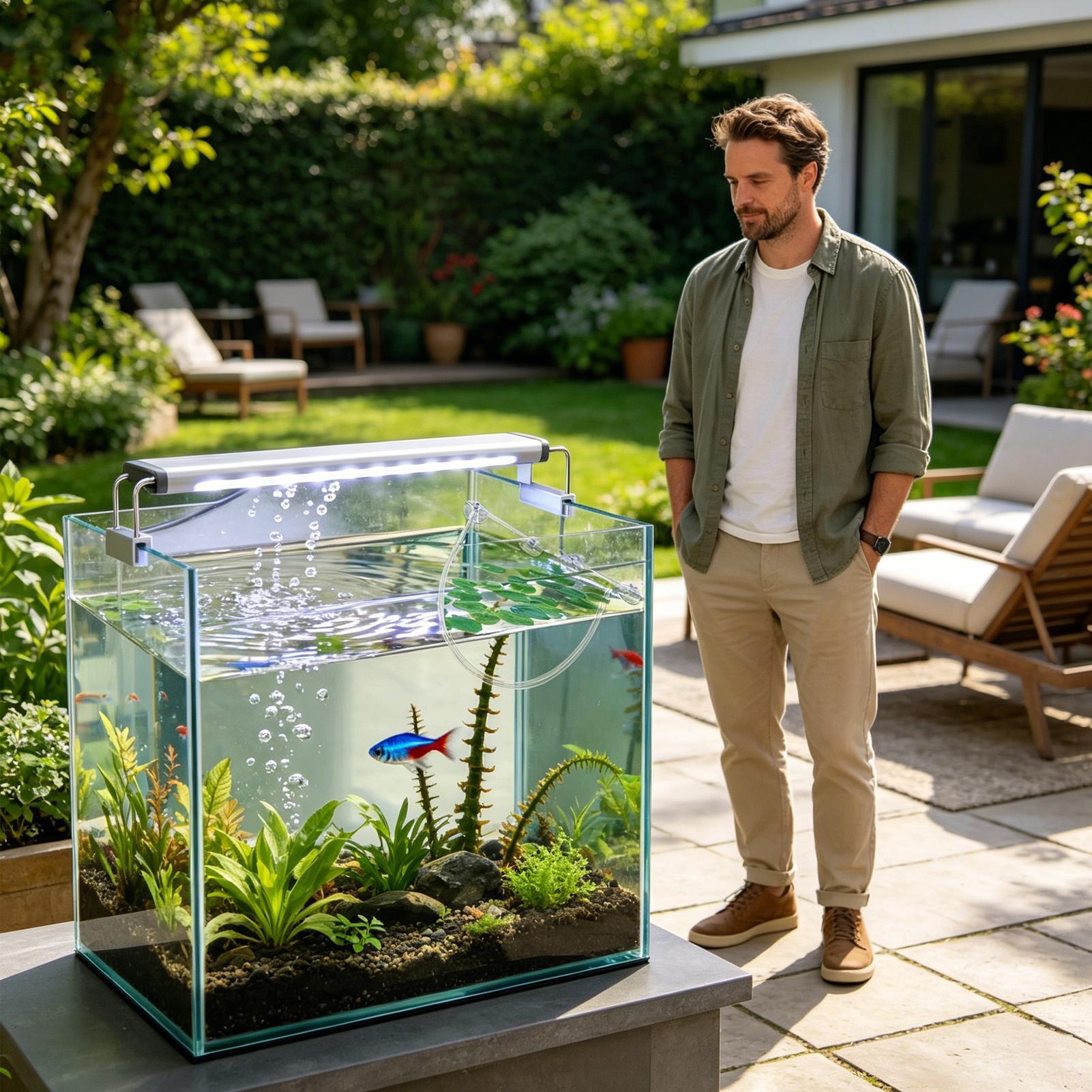 Barrera flotante para plantas  - Planted Aquarium Tank Kit reseña y precio