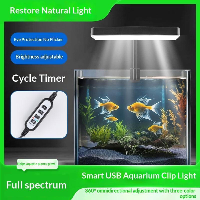 Luz LED de espectro completo p - Aquarium Plant Grow Light reseña y precio